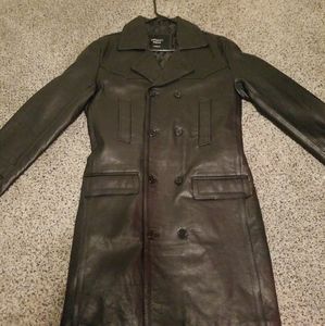 Infinity Men's London Authentic Cowhide Trenchcoat